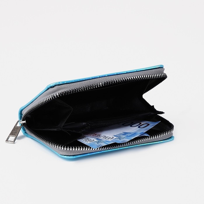 Кошелёк с голографическим эффектом &laquo;Не трогай!&raquo;, 12.5х9х2 см