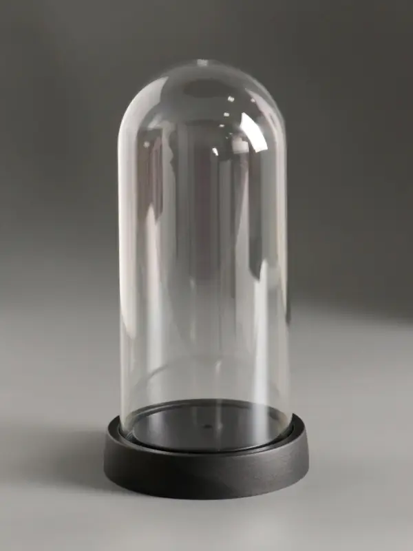 Купол-клош на подставке пластик 9,5х9,5х19 см Купол-клош на подставке пластик 9,5х9,5х19 см