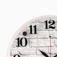 Часы настенные интерьерные &laquo;Кирпичи&raquo;, d=30 см, бесшумные