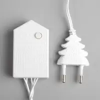 Гирлянда &laquo;Нить&raquo; 5 м, IP20, белая нить, 50 LED, 8 режимов, 220 В, свечение мульти