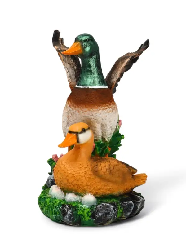 Садовая фигура из полистоуна &laquo;Утка с селезнем&raquo;, 24&times;17&times;35 см