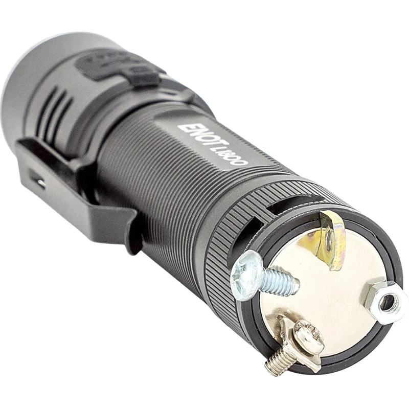 Фонарь ручной ЯРКИЙ ЛУЧ L-1800 ENOT 20W 6000K 4реж IPX7 акк встр. ЗУ