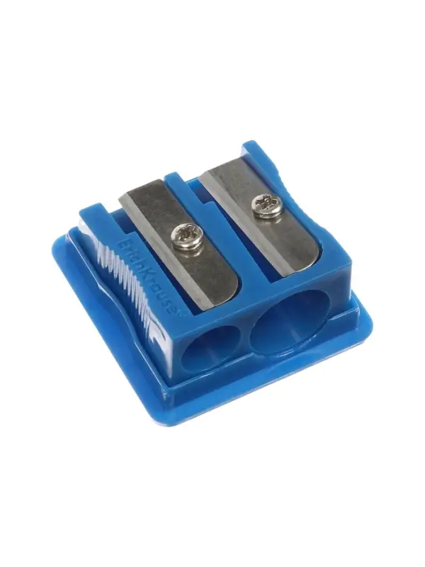 Точилка ErichKrause Base Duo Classic, с контейнером, МИКС