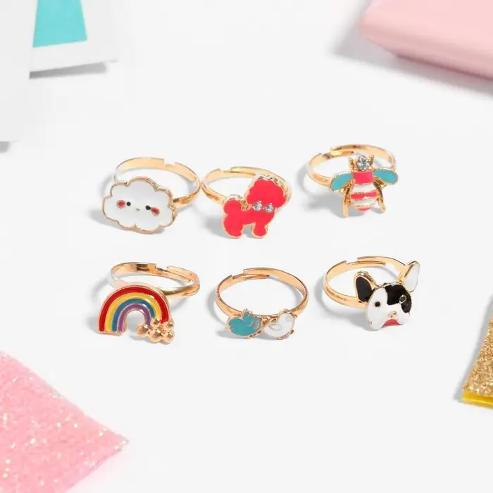 Кольцо детское «Приключение», форма МИКС, цветное, безразмерное Кольцо детское «Приключение», форма МИКС, цветное, безразмерное