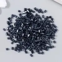 Бисер "Zlatka" рубка 10/0, 10 г, №0129 т.серый Бисер "Zlatka" рубка 10/0, 10 г, №0129 т.серый