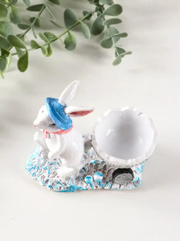 Фигура декоративная Фигура декоративная "Зайка с тележкой" 12.5х12х6 см