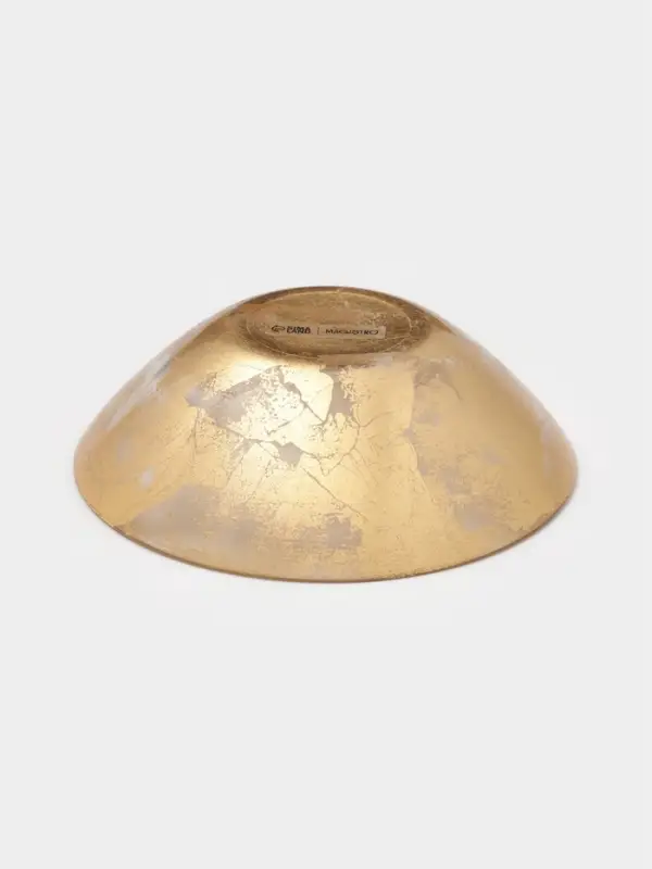 Салатник Magistro Gold Dust, 550 мл, d=16.8 см, стекло, золотистый