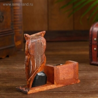 Календарь настольный «Филин», 15×5×14 см, дерево