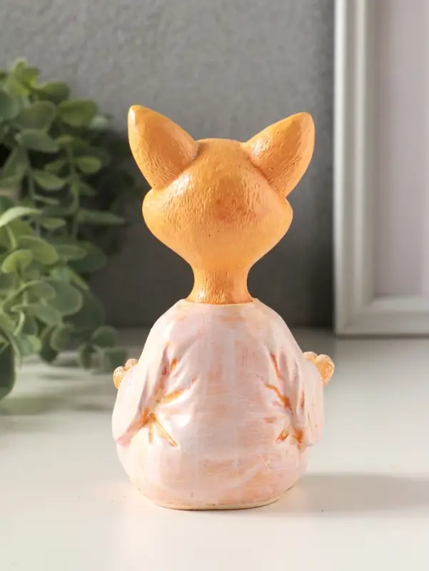 Фигурка гипс &laquo;Кот рыжий в позе лотоса&raquo;, 12&times;7&times;5 см,