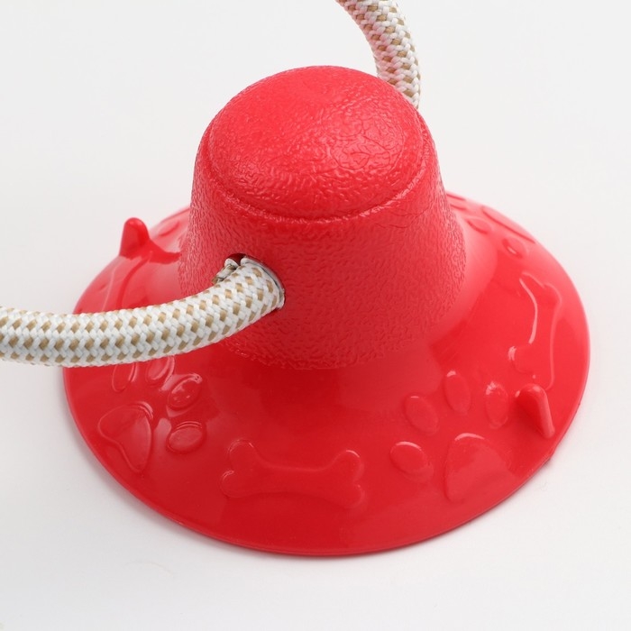 Игрушка для собак Игрушка для собак "Кость на присоске", 40 см, красная