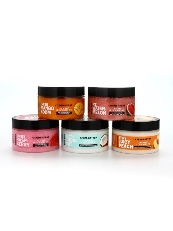 Скраб-слайм для тела Sweet raspberry, питание и увлажнение, с ароматом малины, 250 г, PICO MICO Скраб-слайм для тела Sweet raspberry, питание и увлажнение, с ароматом малины, 250 г, PICO MICO