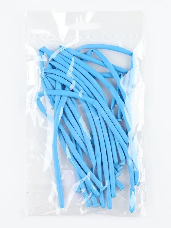 Воздушные шары для моделирования 125 см, d=2.5 см, 10 шт., голубые Воздушные шары для моделирования 125 см, d=2.5 см, 10 шт., голубые