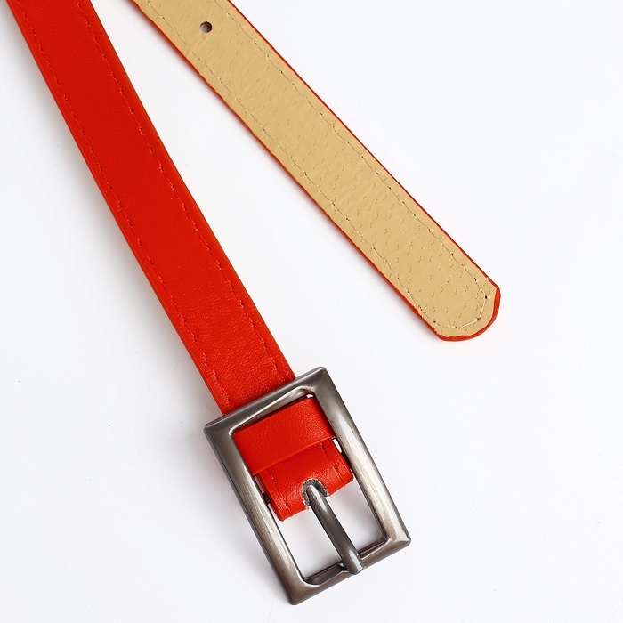 Ремень жен 01-01-03-01 Июнь15, 1,1*0,3*110 см, пряжка т-металл, 1 прокол, красный Ремень жен 01-01-03-01 Июнь15, 1,1*0,3*110 см, пряжка т-металл, 1 прокол, красный