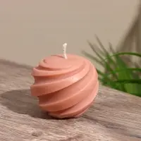 Свеча фигурная формовая «Шар», 5×5×5 см, соевый воск, МИКС Свеча фигурная формовая «Шар», 5×5×5 см, соевый воск, МИКС