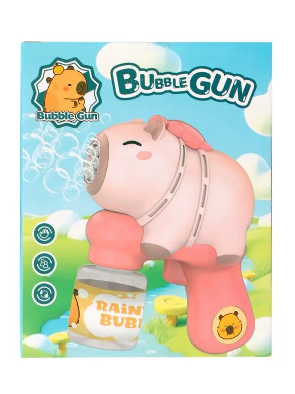 Генератор мыльных пузырей "Капибара", работает от батареек