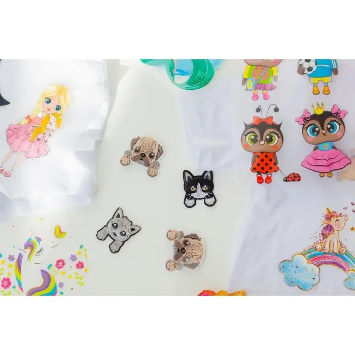 Термоаппликация &laquo;Щенок с лапками&raquo;, 4.6&times;4.5 см, разноцветная