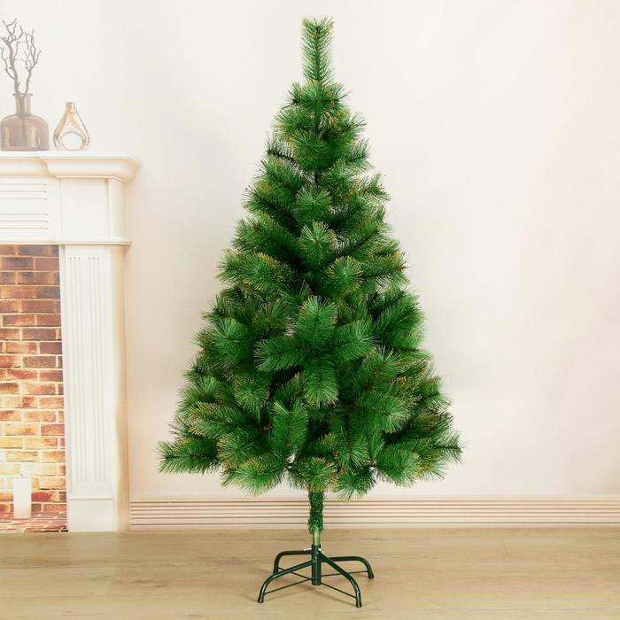 Кедр золото 150 см, d нижнего яруса 85 см, d иголок 10 см, 152 ветки, металл подставка Кедр золото 150 см, d нижнего яруса 85 см, d иголок 10 см, 152 ветки, металл подставка