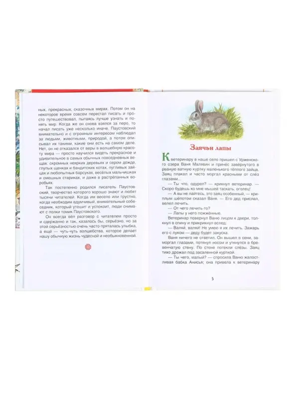 Книга &laquo;Рассказы и сказки для детей&raquo;, Паустовский К.Г., внеклассное чтение