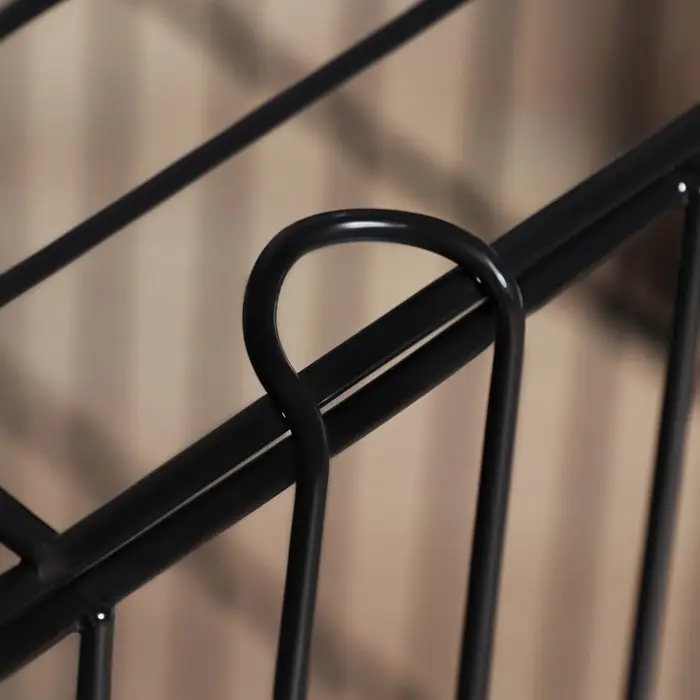 Клетка с люком для собак, 130 х 60 х 70 см, чёрная