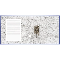 Папка-регистратор 75мм Attache А4, синияя РР/бумага, без мет. уголка