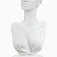 Бюст для украшений QF, 18&times;8&times;32 см, отверстие в ухе, белый