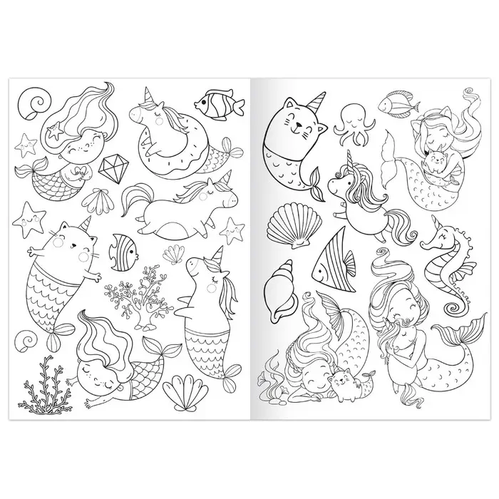 Раскраска «Морская вечеринка», 12 стр., А5 Раскраска «Морская вечеринка», 12 стр., А5