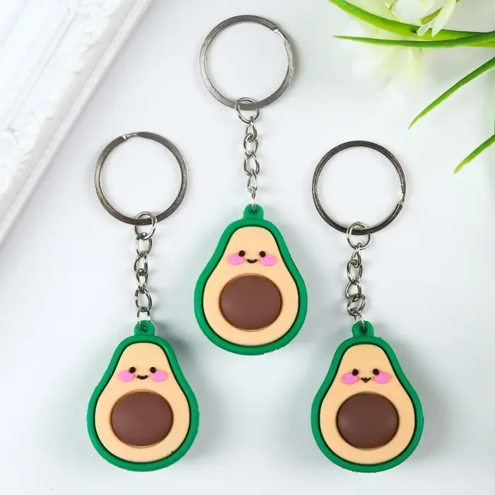 Брелок для ключей на кольце «Авокадо», резина, 4.4×3.2×1.5 см Брелок для ключей на кольце «Авокадо», резина, 4.4×3.2×1.5 см