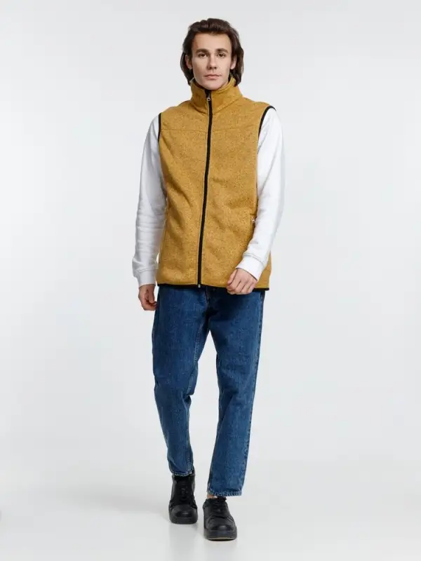 Жилет унисекс Gotland, горчичный, размер S Жилет унисекс Gotland, горчичный, размер S