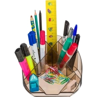 Подставка-органайзер д/канцеляр. принадл-ей Attache форум 12отдел прозр тон