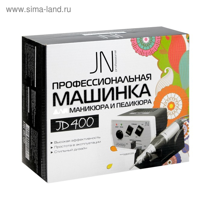 Аппарат для маникюра и педикюра JessNail JD400 PRO, 30 000 об/мин, 35 Вт, бело-чёрный Аппарат для маникюра и педикюра JessNail JD400 PRO, 30 000 об/мин, 35 Вт, бело-чёрный
