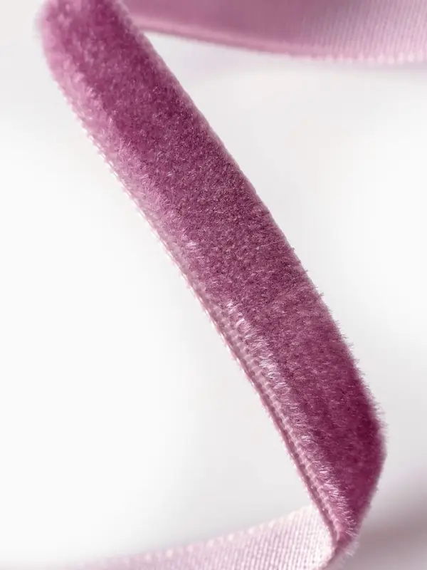 Лента бархатная, 10 мм, 18&plusmn;1 м, сиреневая №199