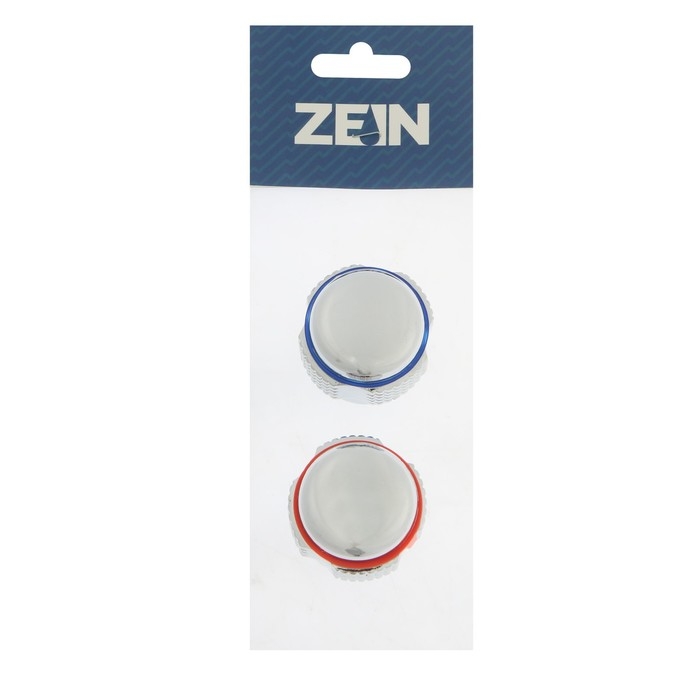 Комплект маховиков ZEIN Z204, для кран-букс со штоком на 24 шлица, цинк, 2 шт., хром Комплект маховиков ZEIN Z204, для кран-букс со штоком на 24 шлица, цинк, 2 шт., хром