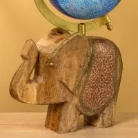 Глобус сувенирный, 17×12.5×31.5 см, подставка дерево