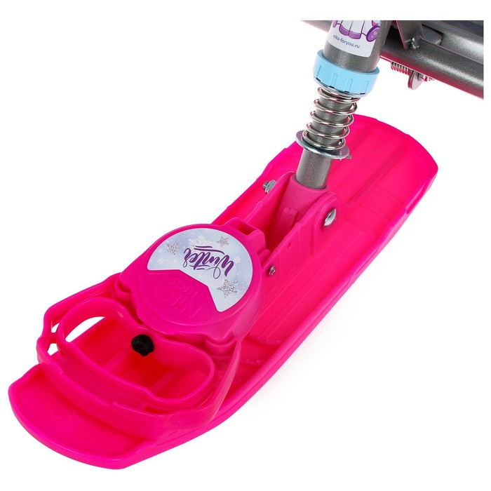 Снегокат «Тимка спорт 4-1 Единорог», ТС4-1М/ЕР, со спинкой и ремнём безопасности, цвет розовый/серый/сиреневый Снегокат «Тимка спорт 4-1 Единорог», ТС4-1М/ЕР, со спинкой и ремнём безопасности, цвет розовый/серый/сиреневый