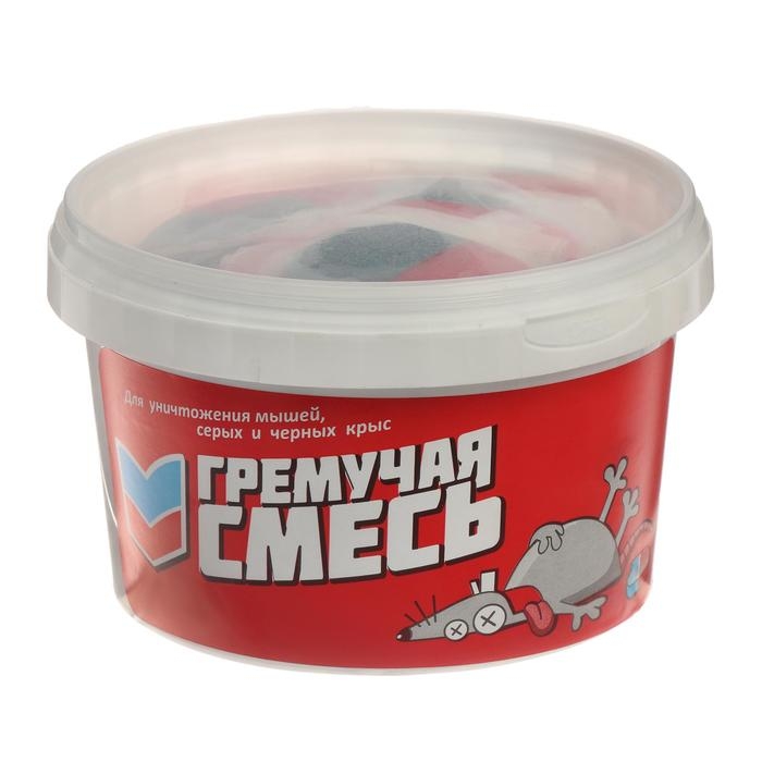 Тесто-брикеты от грызунов Тесто-брикеты от грызунов "Гремучая смесь", банка, 500 г