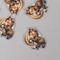 Декор для творчества акрил "Лошадка в пижамке сладко спит" 2,5х3,4х0,2 см Декор для творчества акрил "Лошадка в пижамке сладко спит" 2,5х3,4х0,2 см