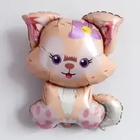 Воздушный шар фольгированный 32" &laquo;Котёнок с цветком&raquo;, фигура