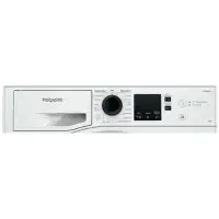 Стиральная машина Hotpoint-Ariston NSS 6015 KV RU, до 6 кг, 1000 об/мин, класс А, обработка паром, бело-чёрная