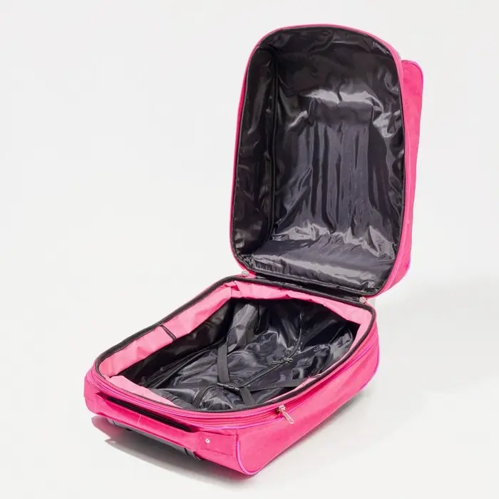 Чемодан детский 34 л (XS), отдел на молнии, цвет розовый