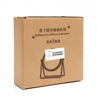 Зеркало настольное, круглое, металлическое, 20.3&times;20.5&times;5.7 см, ( d=14.5 см), цвет золотой