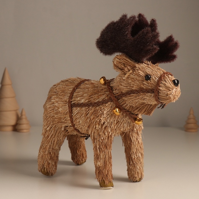 Декор  Декор "Лось в упряжке" 23х9х22,5 см