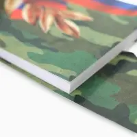 Двойной блокнот на гребне, мягкая обложка, размер 14&times;12 см, 48 л. &laquo;Защитнику&raquo;