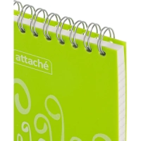 Блокнот А7,пласт обл,80л, ATTACHE FANTASY,салат