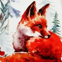 Блюдо новогоднее &laquo;Лисичка&raquo;, 20&times;15.5&times;3 см, ручная работа