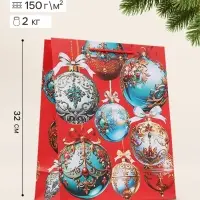 Пакет подарочный &laquo;Новогодняя феерия&raquo;, 26&times;12&times;32 см