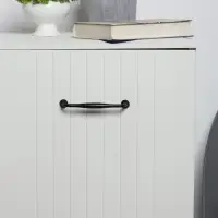Ручка-скоба мебельная WAVE PC173BL, м/о 128 мм, чёрная