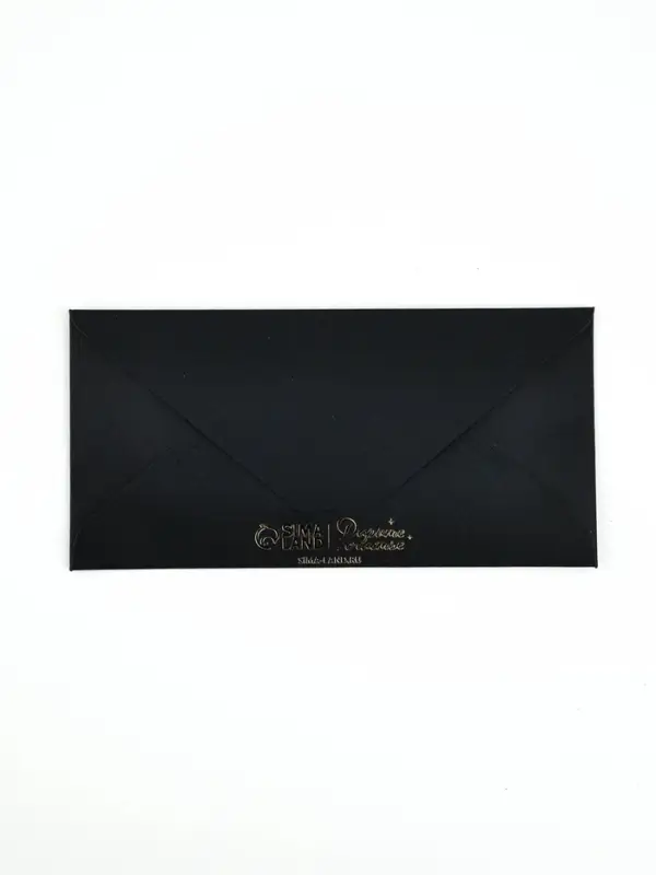 Конверт для денег Present for you, 16.5&times;8 см, тиснение, чёрный крафт