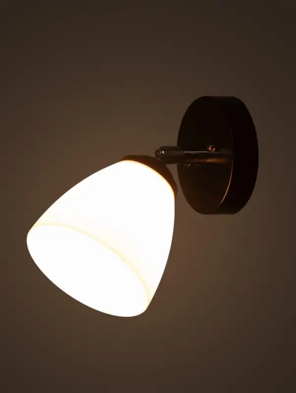 Бра BayerLux 4112/1, 1&times;40 Вт, E27, чёрное, 11&times;18&times;19.5 см