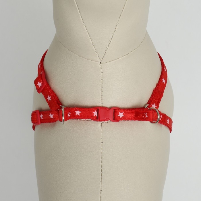 Шлейка Шлейка "Звезды", 27-42 х 1 см, красная