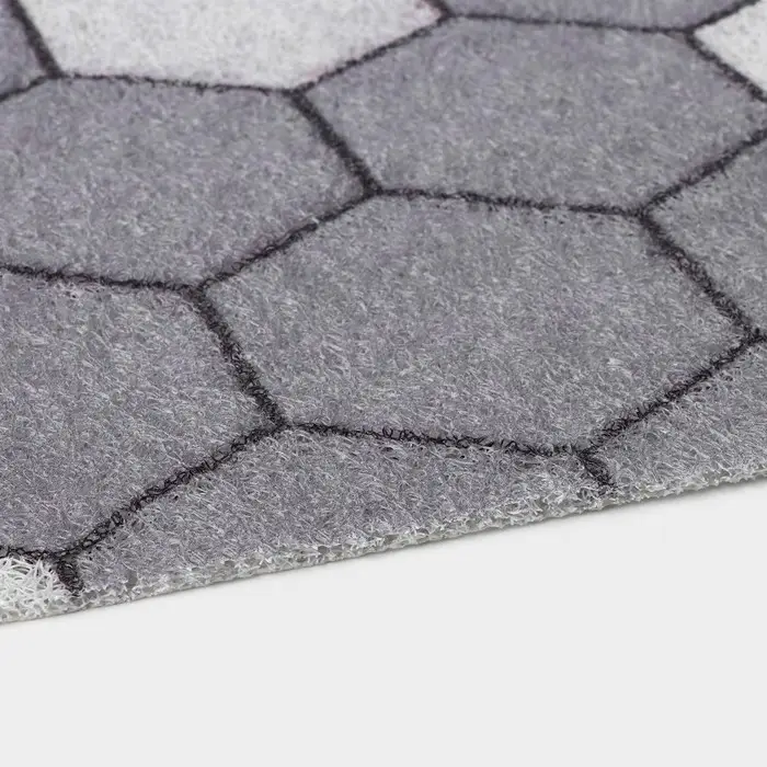 Коврик придверный Доляна &laquo;Гамма&raquo;, вырезной, грязезащитный, 60&times;90 см, серый